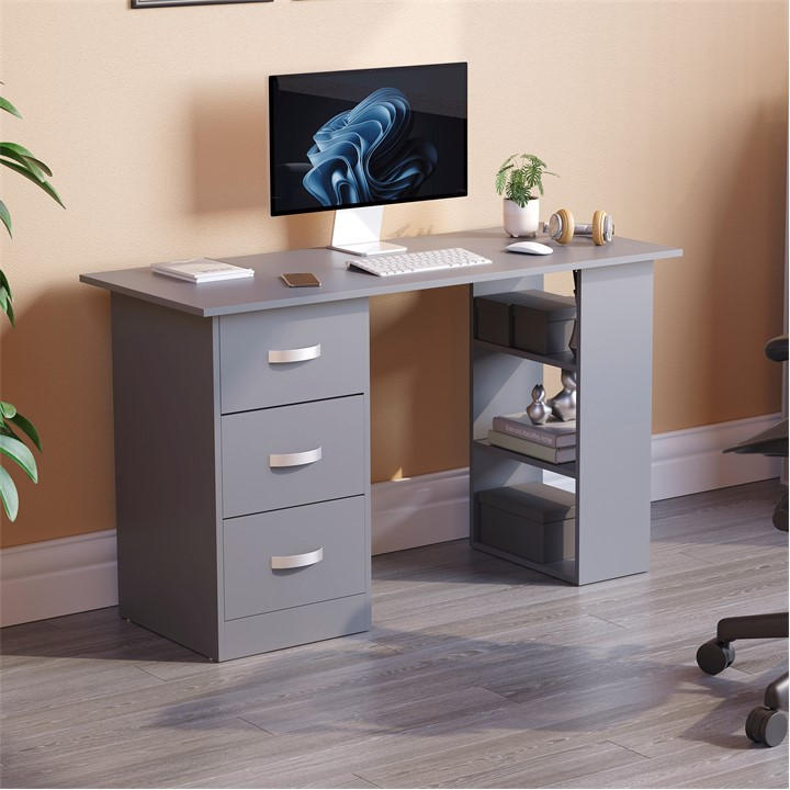 Lassic  Grey Vida Designs Mason Computer Desk, Sports Direct