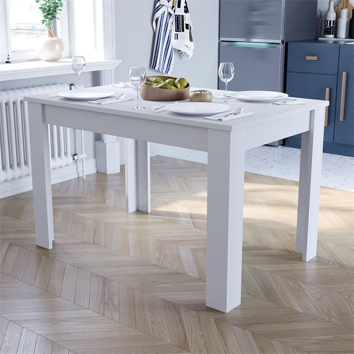 Lassic  White Vida Designs Medina  Dining Table in Size 4 Seater, Sports Direct