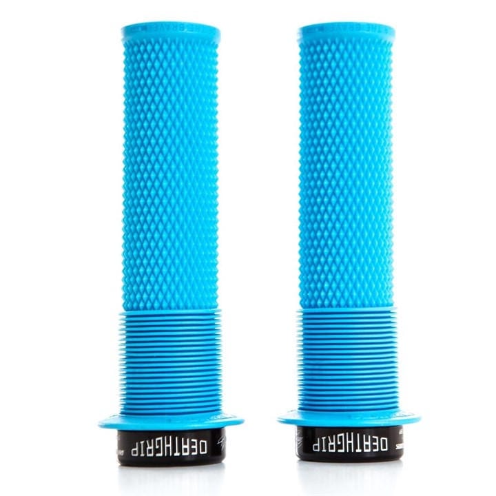 Dmr  Blue Deathgrip  Flange Lock-On Mtb Grip in Size Thick, Sports Direct