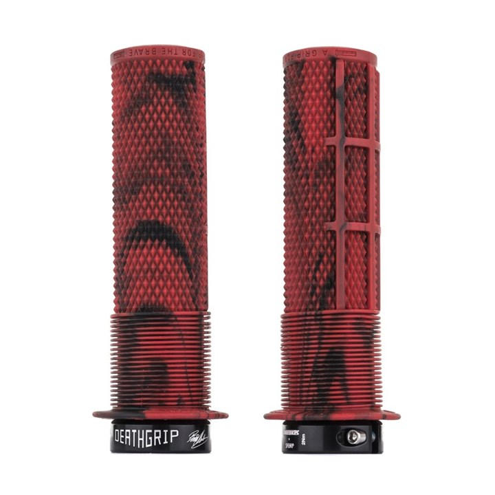 Dmr  Red Deathgrip  Flange Lock-On Mtb Grip in Size Thick, Sports Direct