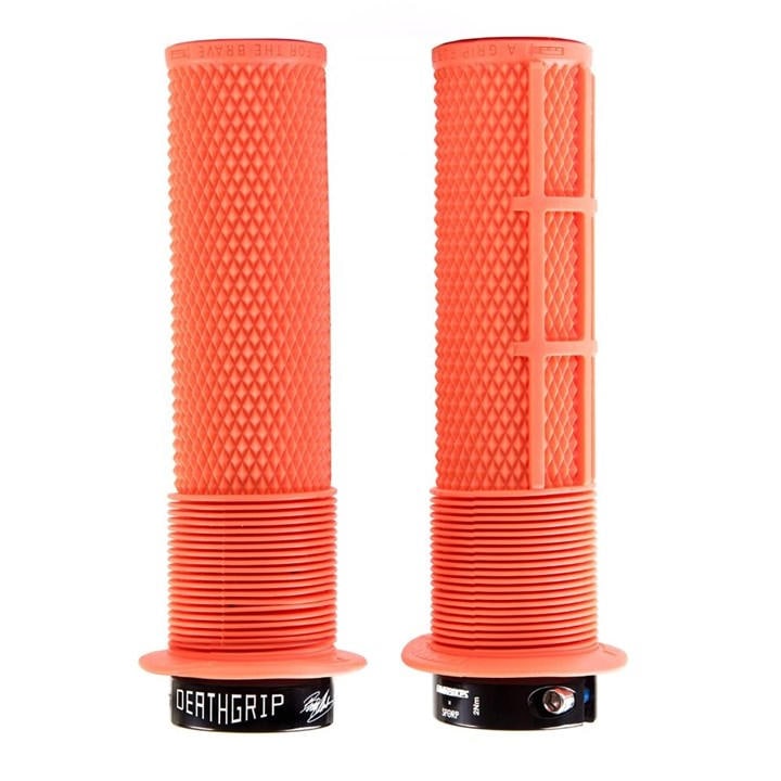 Dmr Unisex Red Deathgrip Flange Lock-On Mtb Grip Thin