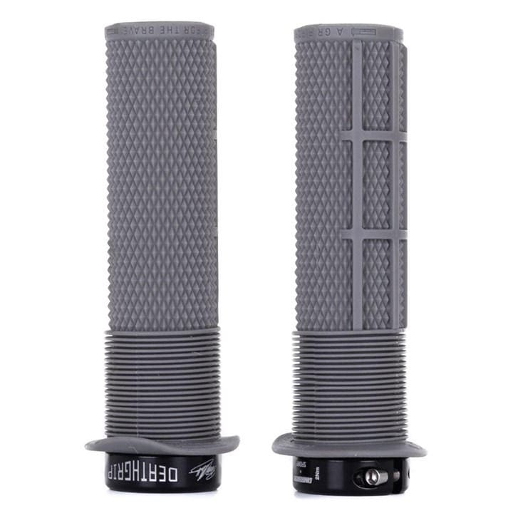Dmr  Grey Deathgrip  Flange Lock-On Mtb Grip in Size Thin, Sports Direct