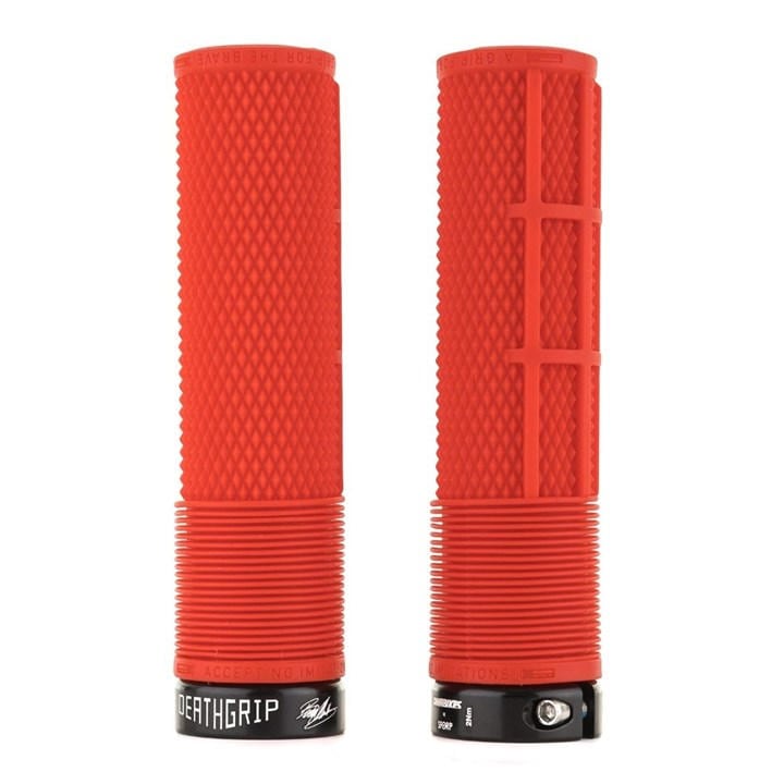 Dmr  Red Deathgrip  Flangeless Lock-On Mtb Grip in Size Thin, Sports Direct