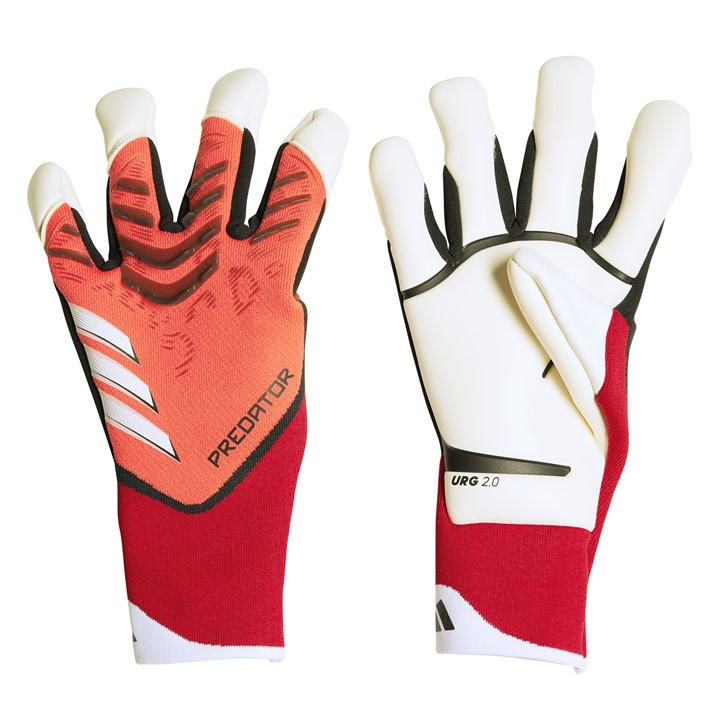 Adidas  Red Predator Pro Hybrid Goalkeeper Gloves in Size 11.5, Sports Direct