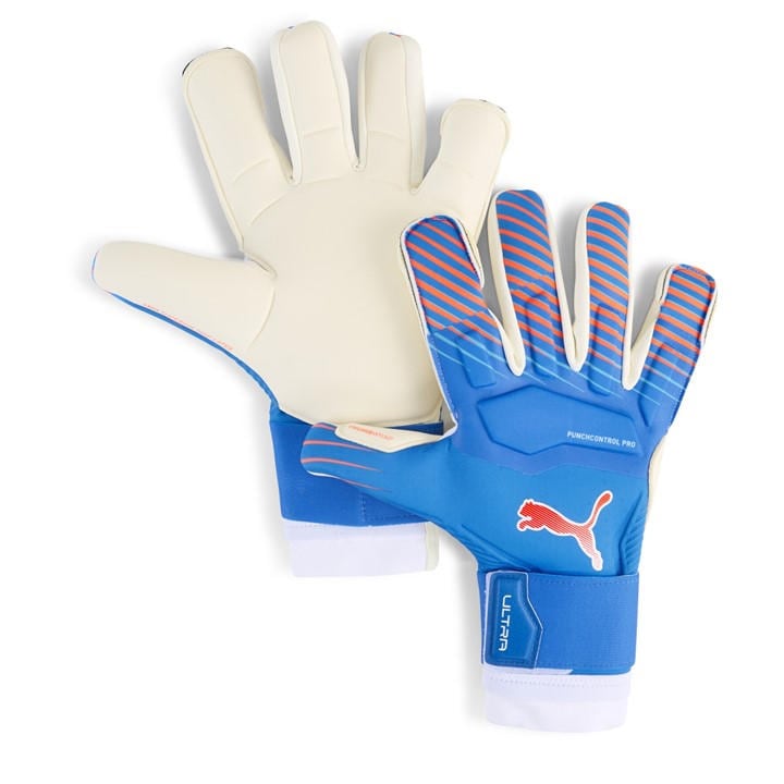 Puma Men's Blue Ultra Ultimate Hybrid  Goalkeeper Gloves in Size 10, Sports Direct