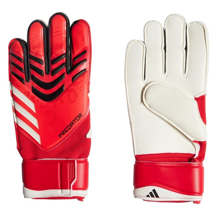 Adidas  Red Predator Goal Match Goalkeeper Gloves in Size 7.5, Sports Direct