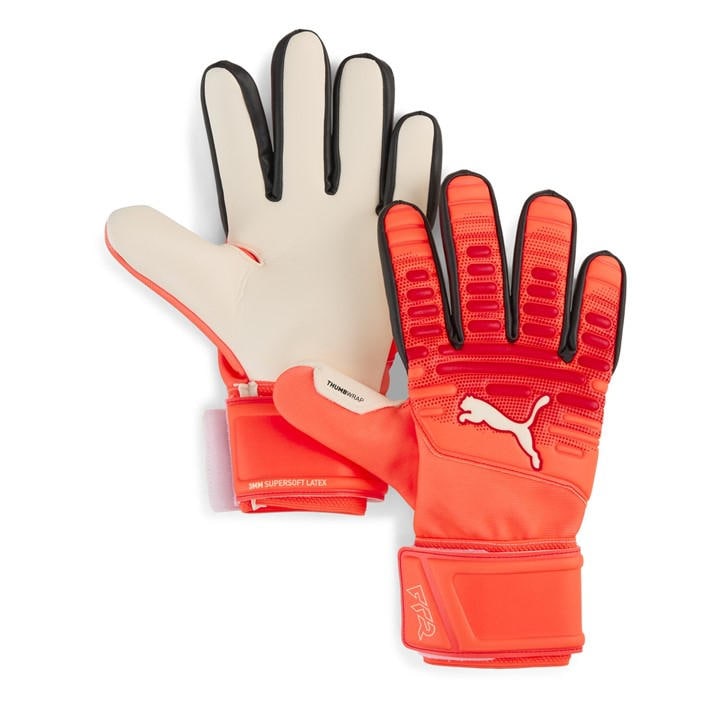 Puma Men's Red Future Match Goalkeeper Gloves  in Size 8, Sports Direct
