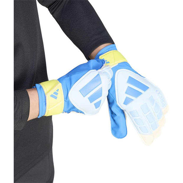 Blue/Yellow - adidas - Predator Training Goalkeeper Gloves Adults