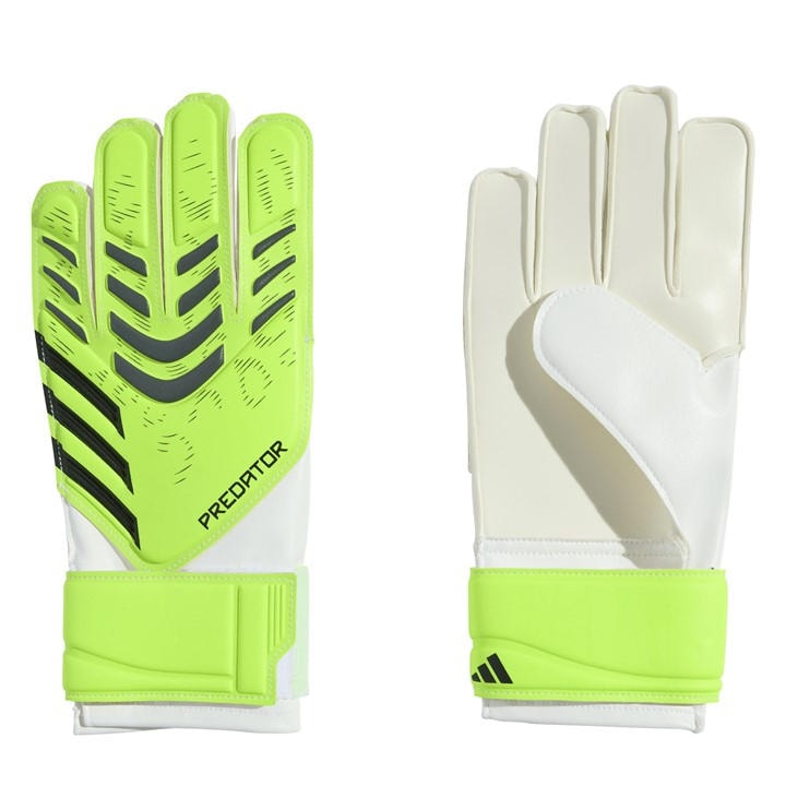 Adidas  Kids Yellow Predator Training Goalkeeper Gloves  in Size 3, Sports Direct