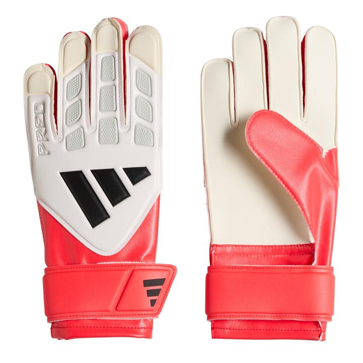 Adidas  Kids White Predator Training Goalkeeper Gloves  in Size 4, Sports Direct