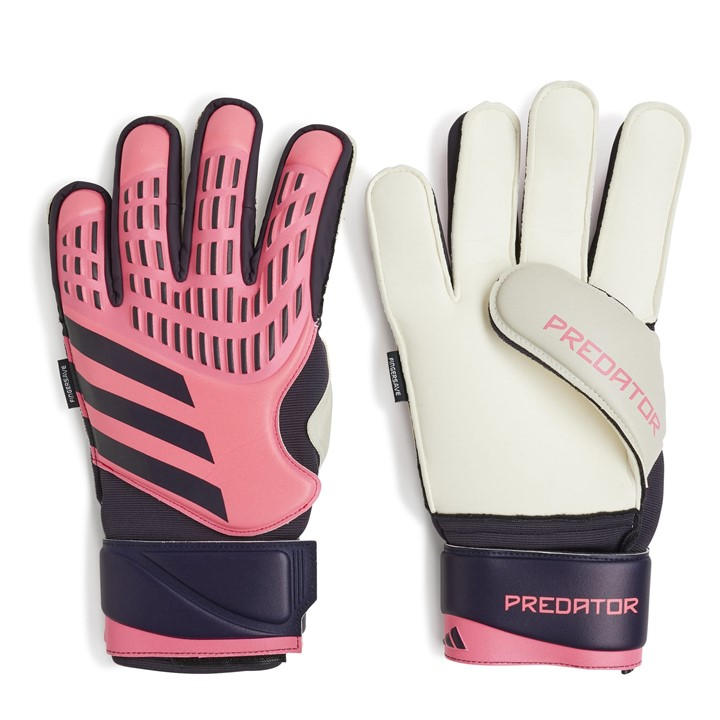 Adidas Men's Pink Predator Match Fingersave Goalkeeper Gloves Adults Size 7