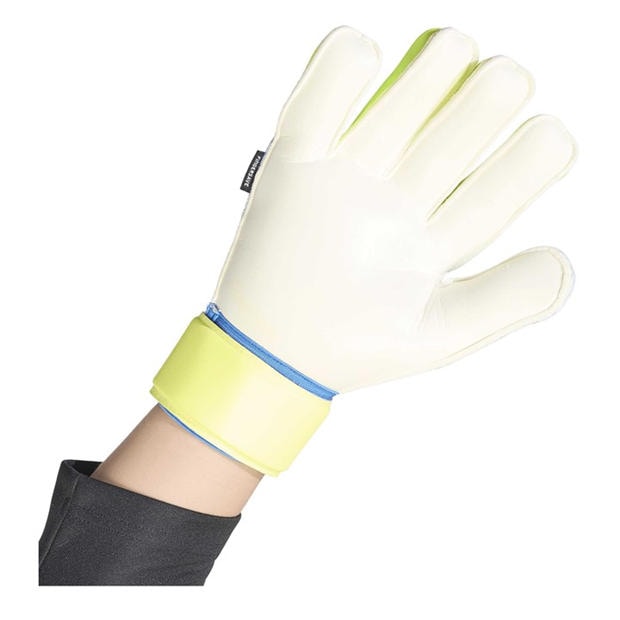 Blue/Yellow - adidas - Predator Match Fingersave Goalkeeper Gloves Adults