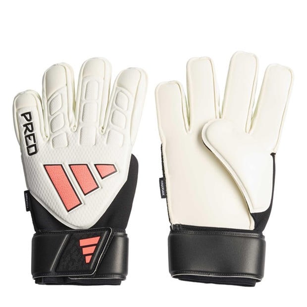 White/Black - adidas - Predator Match Fingersave Goalkeeper Gloves Adults