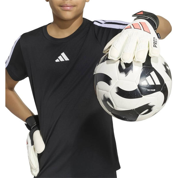 White/Black - adidas - Predator Match Fingersave Goalkeeper Gloves Juniors