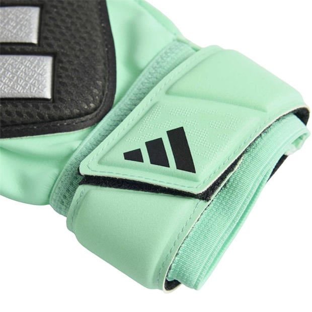 Green/Black - adidas - Predator Match Fingersave Goalkeeper Gloves Juniors