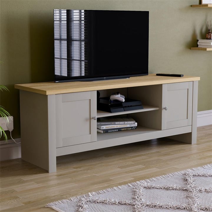 Lassic  Grey Vida Designs Arlington 2 Door Tv Unit, Sports Direct