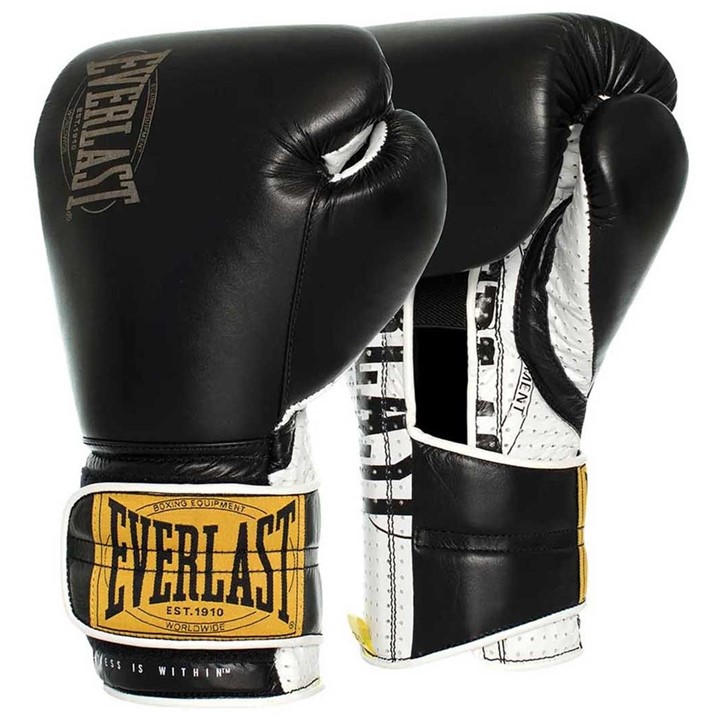 Everlast  Black 1910 Sparring Glove in Size 12oz, Sports Direct