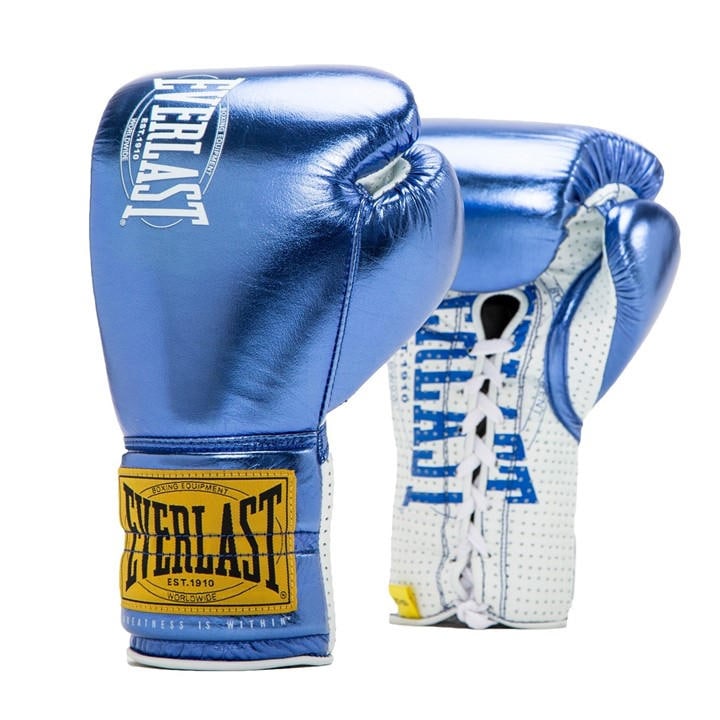 Everlast  Blue 1910 Fight Gloves in Size 10oz, Sports Direct