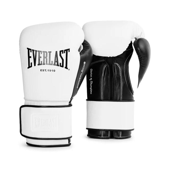 Everlast  White Powerlock Og Pro Training Gloves in Size 14oz, Sports Direct