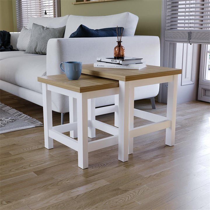 Lassic  White Vida Designs Arlington Nest Of Tables, Sports Direct