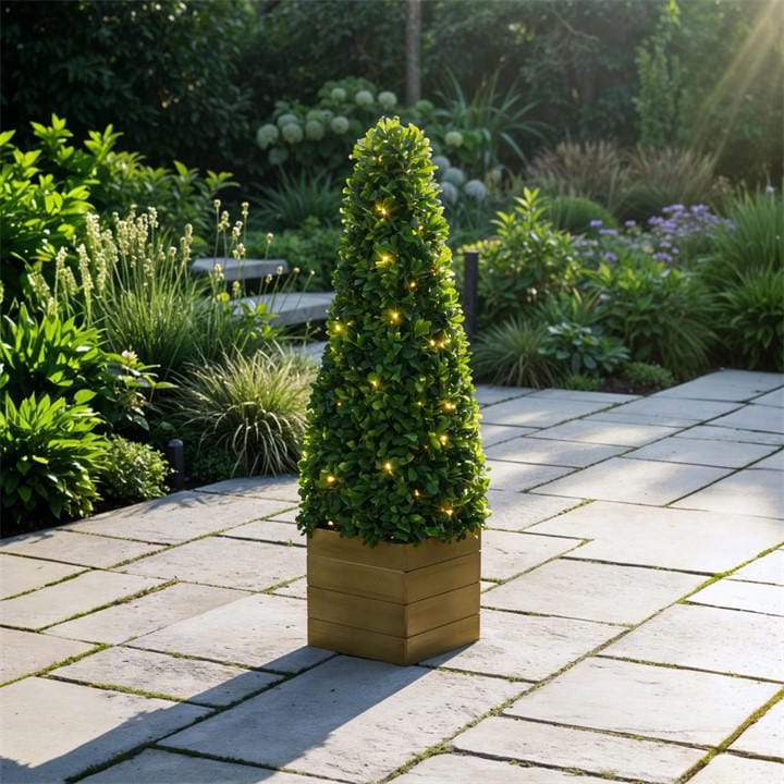 Streetwize  Brown Solar Obelisk Topiary in Size 85cm H, Sports Direct