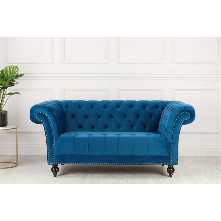 Birlea  Blue Chester 2 Seater Sofa, Sports Direct