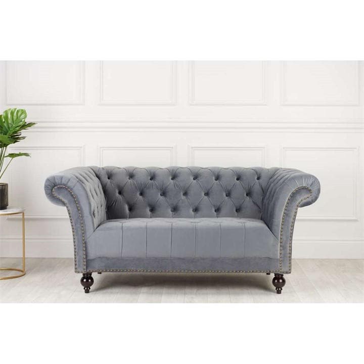 Birlea  Grey Chester 2 Seater Sofa, Sports Direct
