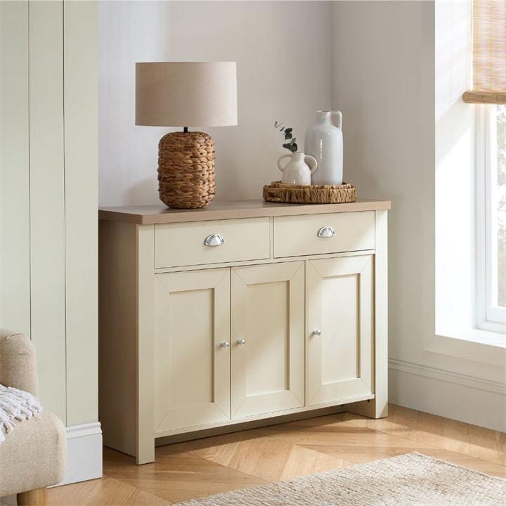 Birlea  Nude Highgate 3 Door 2 Drawer Sideboard, Sports Direct