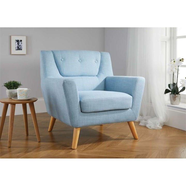 Birlea Blue Lambeth Chair, Sports Direct