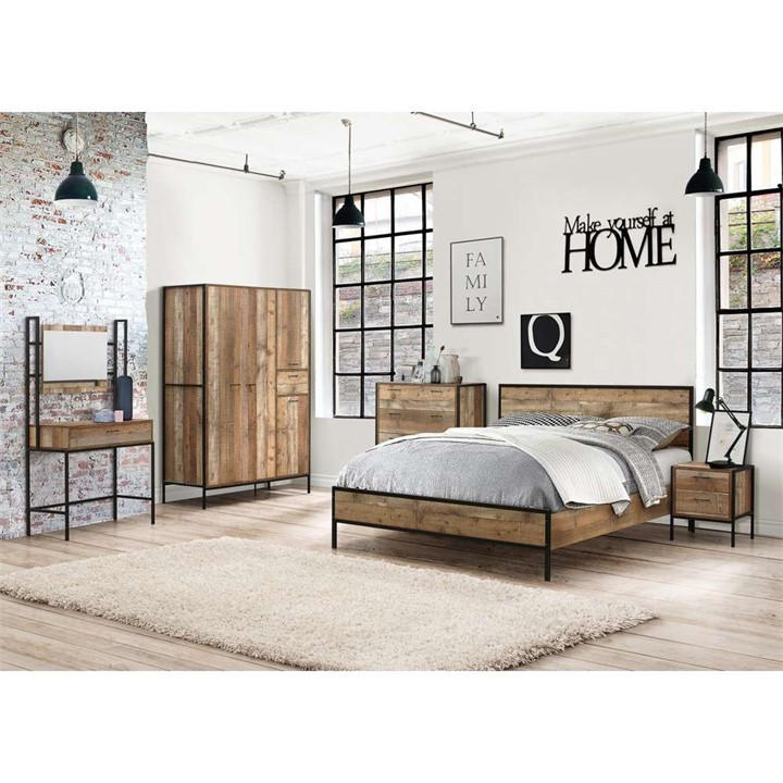 Birlea  Brown Urban Rustic Bed, Sports Direct