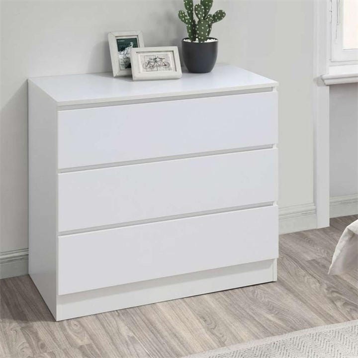 Birlea Unisex White Oslo 3 Drawer Chest