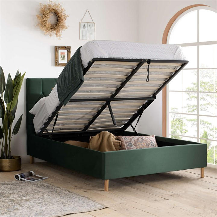 Birlea  Green Loxley Ottoman Bed in Size Double, Sports Direct