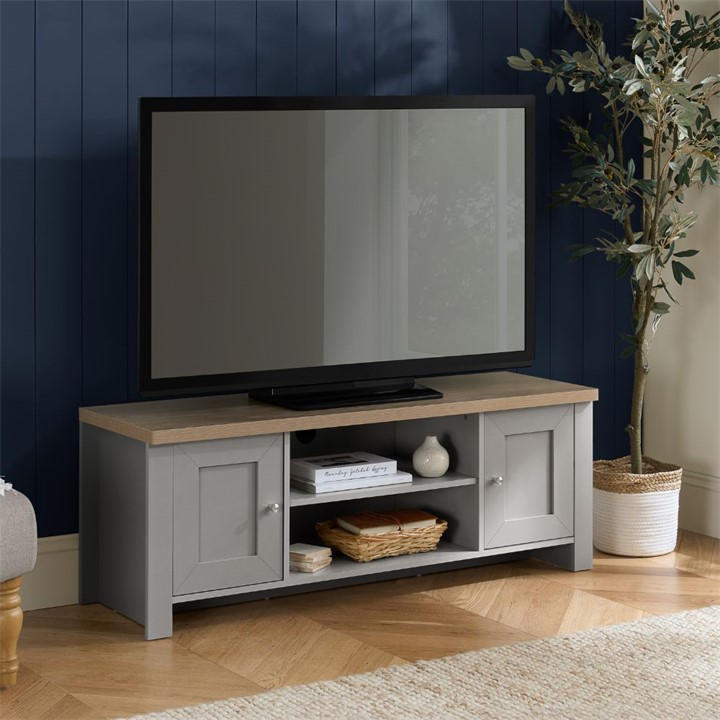 Birlea  Grey Highgate Large Tv Unit, Sports Direct