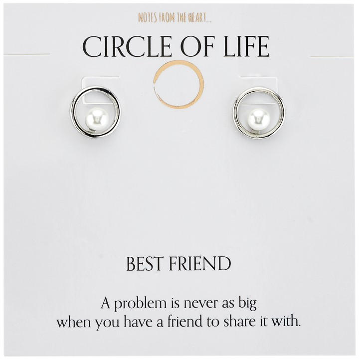 Notes From The Heart Women's Silver Nfth Best Friend Circle Of Life, Sports Direct