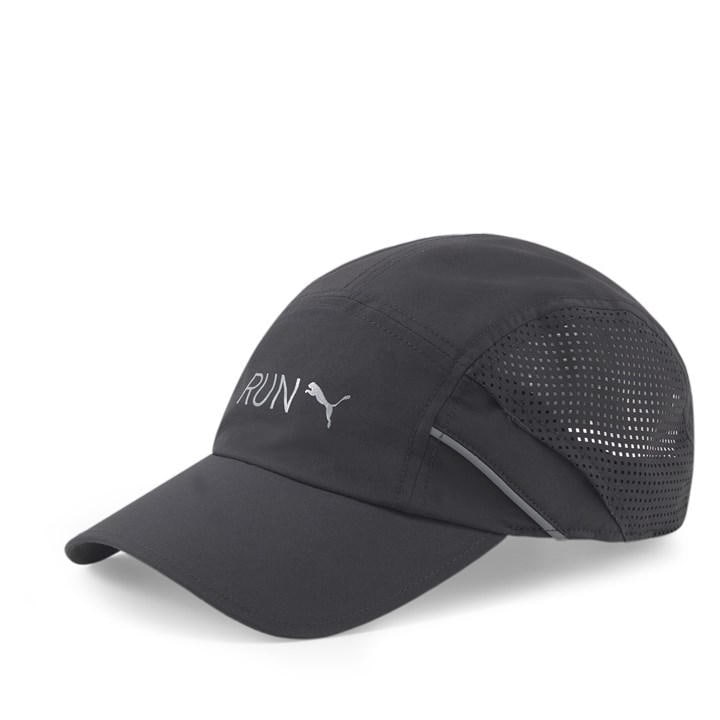 Puma  Black Lightweight Running Cap in Size Mens, Sports Direct