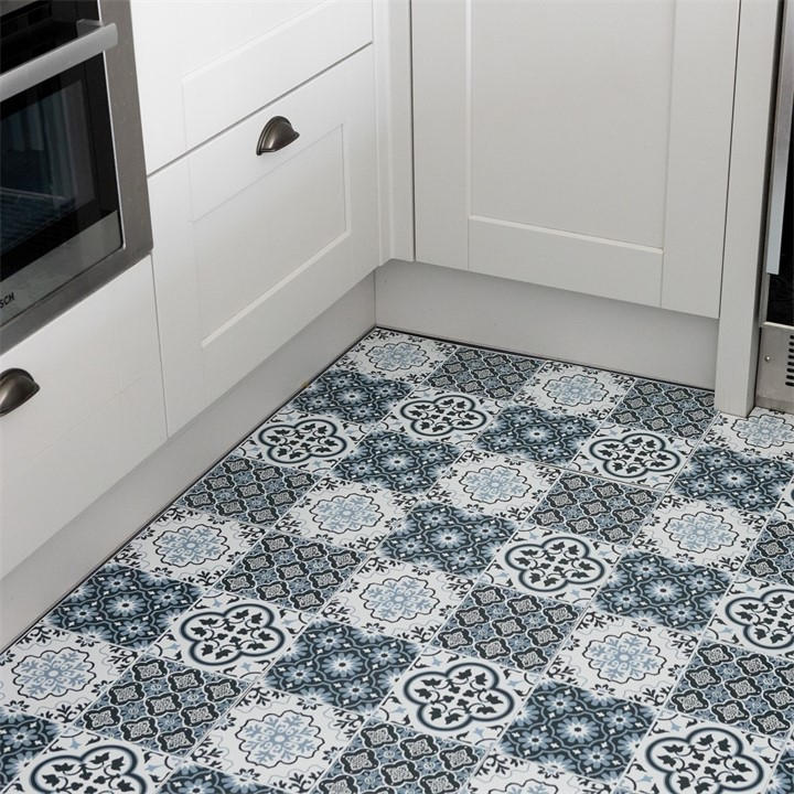 Floor Pops Self Adhesive Vinyl Floor Tiles Myriad - Blue - 1.86 SQM - Image 3