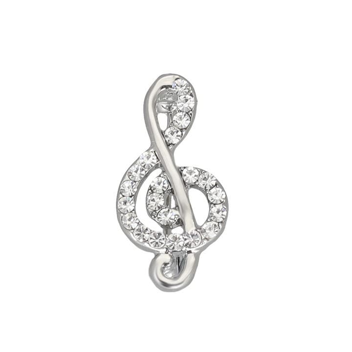 Espree  Silver Mini Treble Clef Brooch, Sports Direct