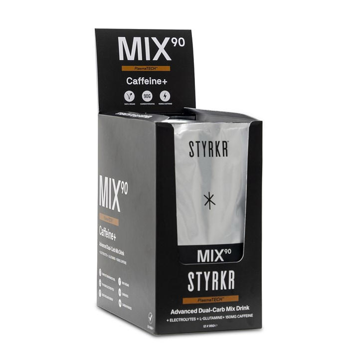 Styrkr Unisex Silver&Black Caffeine Dual-Carb Energy Drink Mix Box Of Size 12