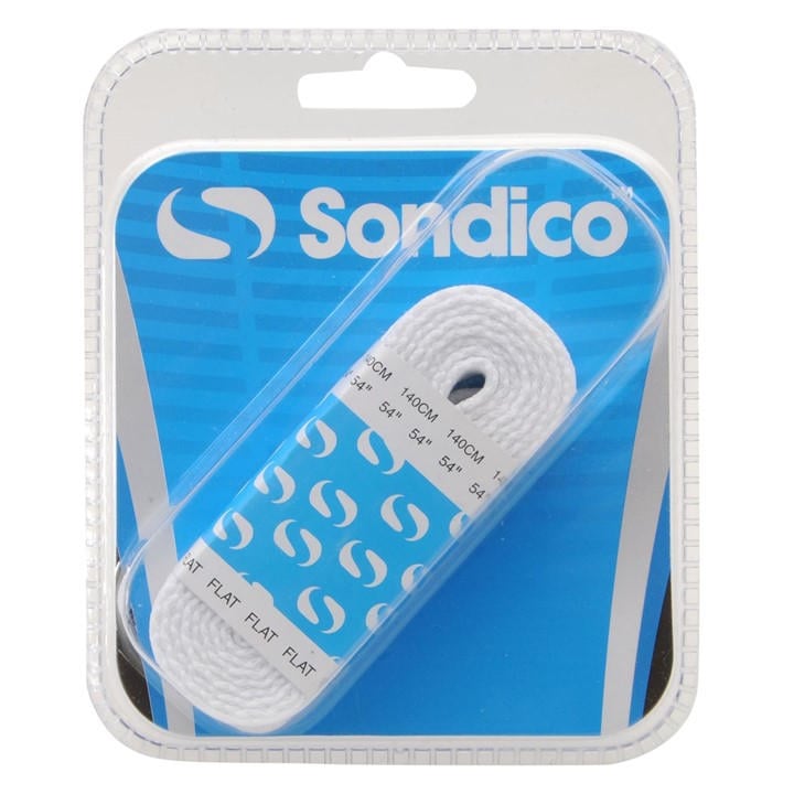 Sondico  White Flat Football Boot Laces in Size S, Sports Direct