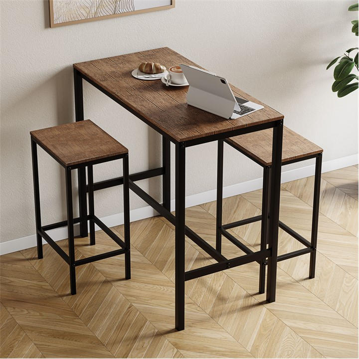 Lassic  Brown Vida Designs Roslyn 2 Seater Bar Table Set, Sports Direct