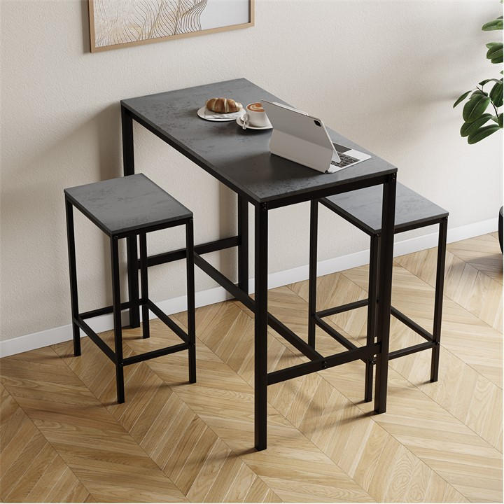 Lassic  Grey Vida Designs Roslyn 2 Seater Bar Table Set, Sports Direct