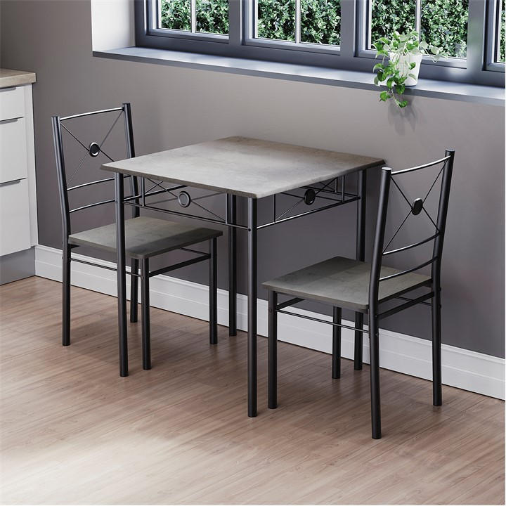 Lassic  Grey Vida Designs Roslyn 2 Seater Dining Set, Sports Direct