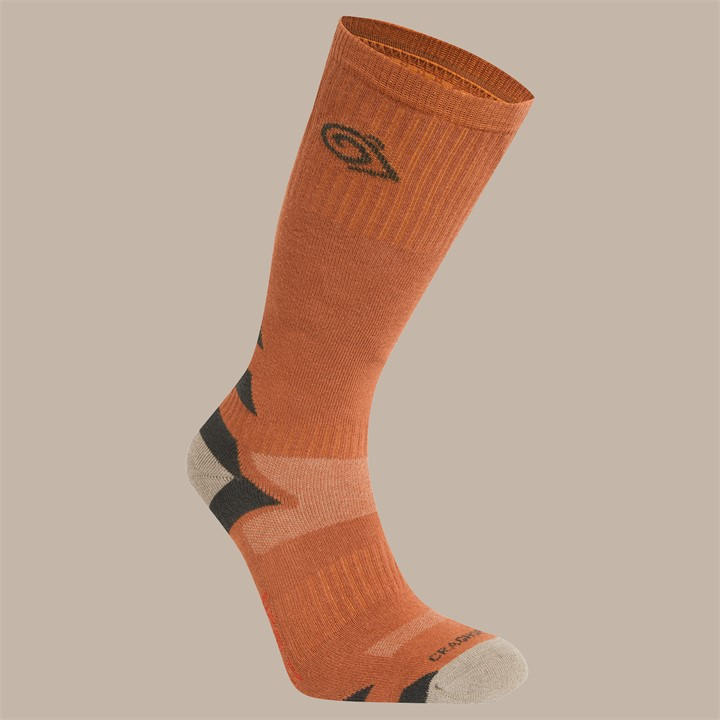 Craghoppers  Redbch/Blkpe Nosilife Adventure Lightweight Travel Socks in Size 4 -8, Sports Direct