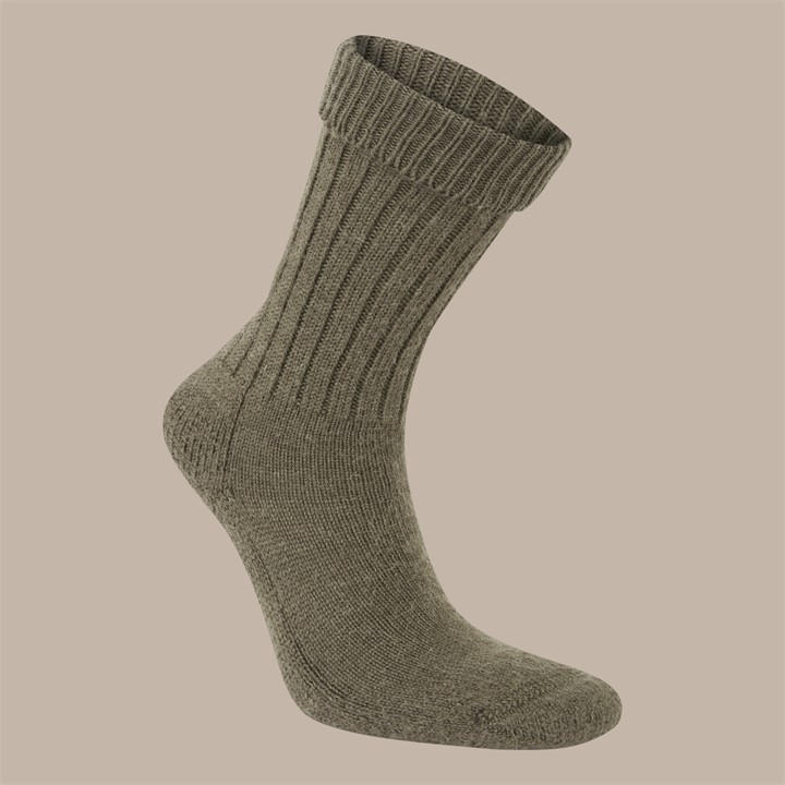 Craghoppers Unisex Green Wool Hiker Socks Size 7