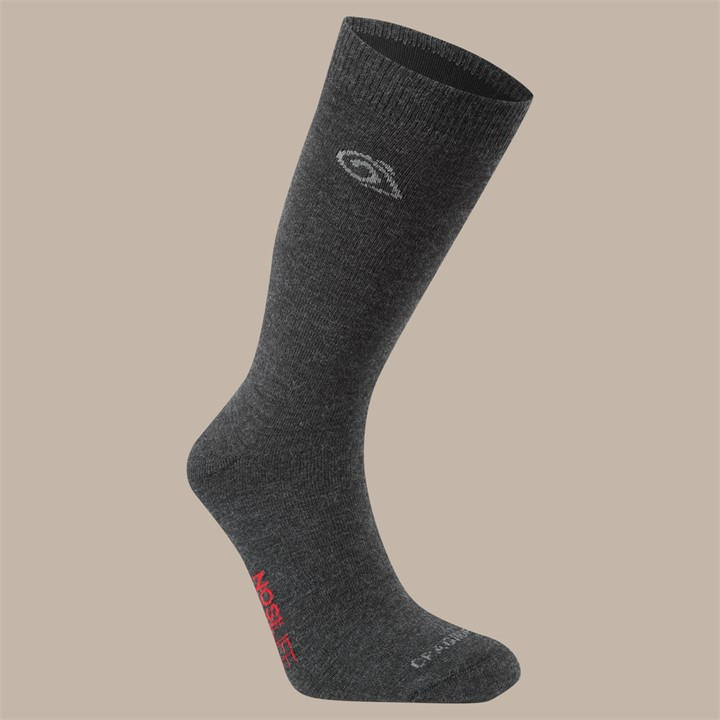 Craghoppers Unisex Grey Nosilife Travel Wool Socks In | Size: 9-12 - Image 4