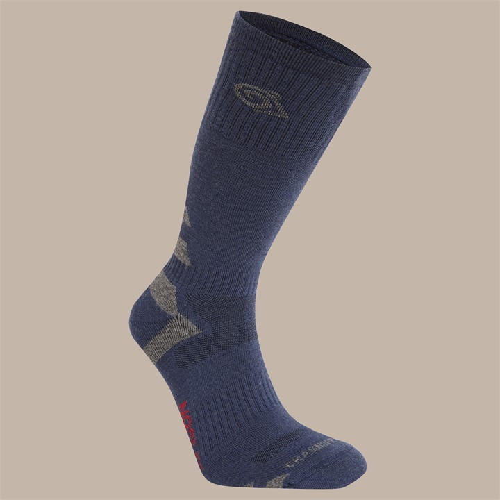 Craghoppers Evans  Blnvy/Coastg Nosilife Adventure Wool Lightweight Travel Socks in Size 6 - 12 Months, Sports Direct