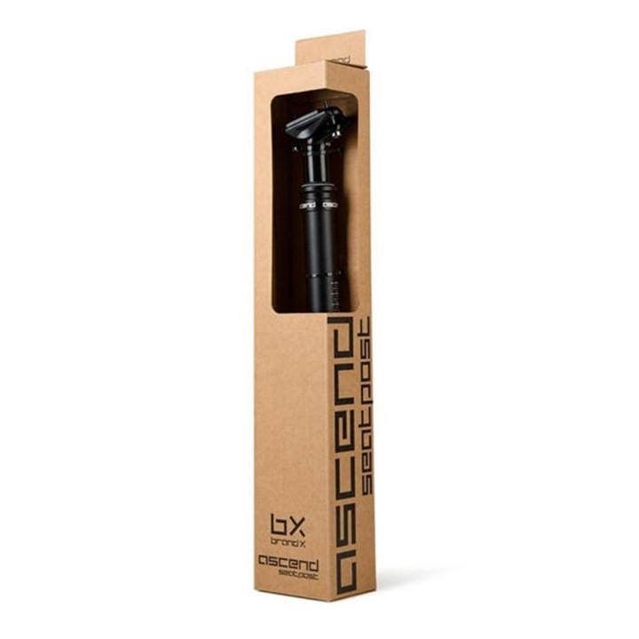 Brand-X  Black Ascend 100Mm 30.9 Dropper Seatpost - Internal Routed in Size 31.6mm, Sports Direct