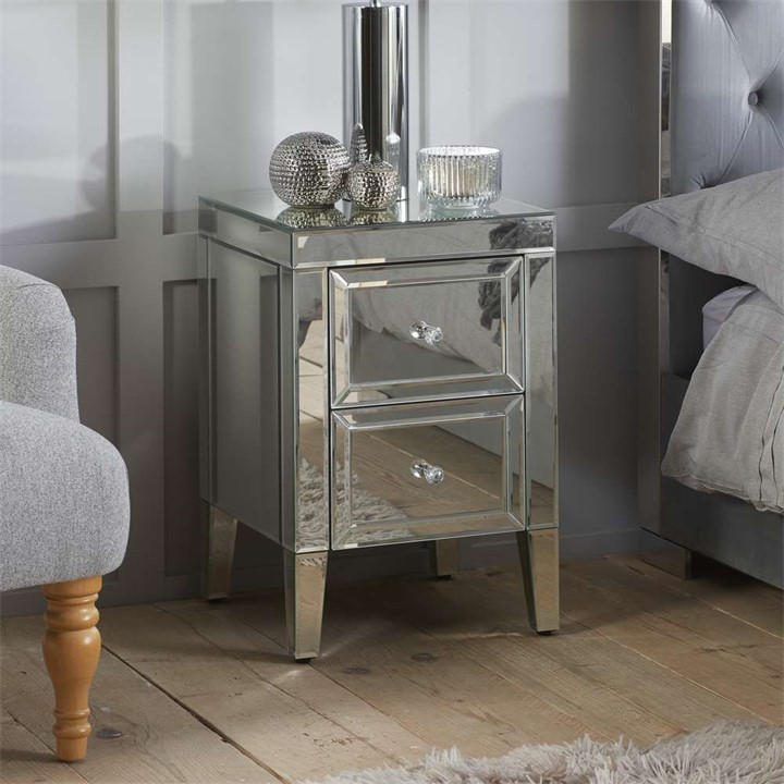 Birlea Valencia 2 Drawer Bedside Table - Image 2