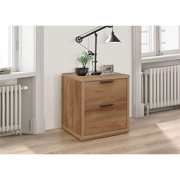 Birlea  Nude Stockwell 2 Drawer Bedside Table, Sports Direct