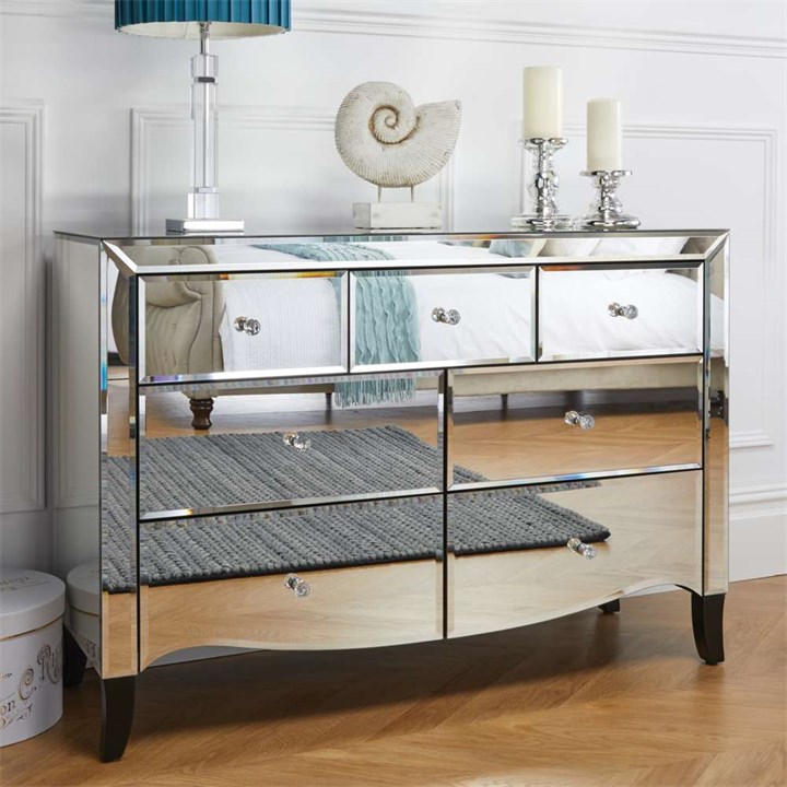 Birlea  Silver Palermo 3 Over 4 Chest, Sports Direct